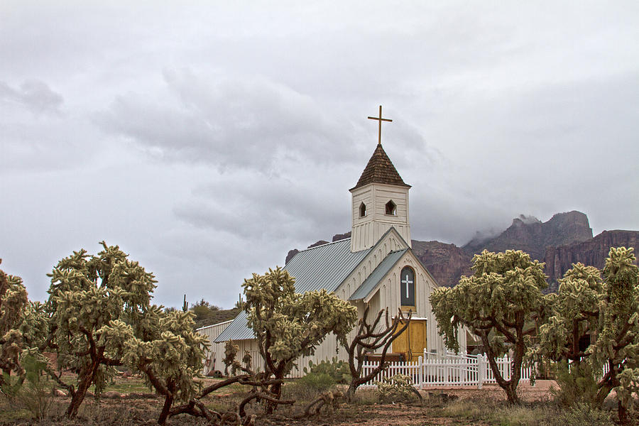 Nature Photograph - Superstition Mountain Church by Ruth Jolly