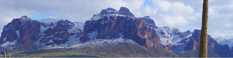 Superstition Mountain snowfall by Broderick Delaney Superstition Mountain snowfall by Broderick Delaney