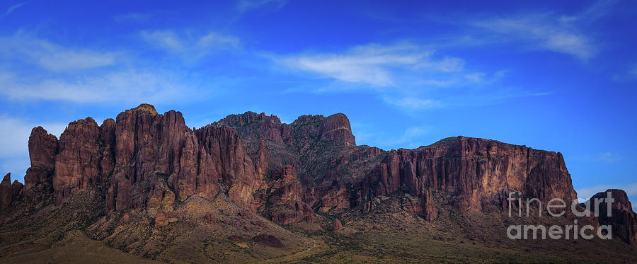 Superstition Mountains In Arizona Photograph