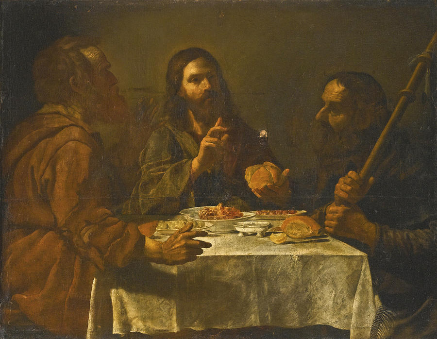 Supper at Emmaus Painting by Neapolitan School - Fine Art America