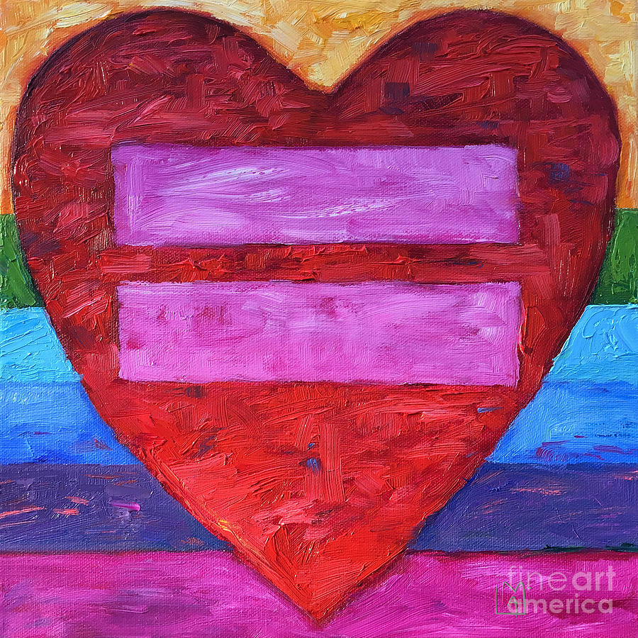 Support Gay Marriage Rights Painting by Leslie Alfred McGrath