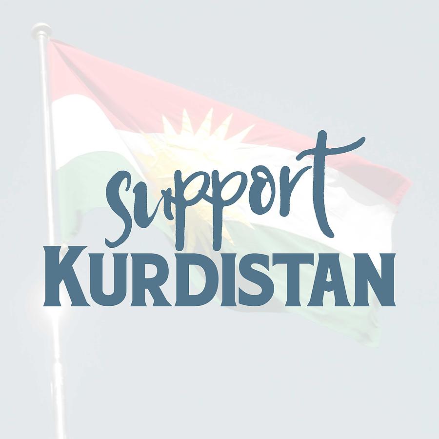 Support Kurdistan Poster Painting by Celestial Images
