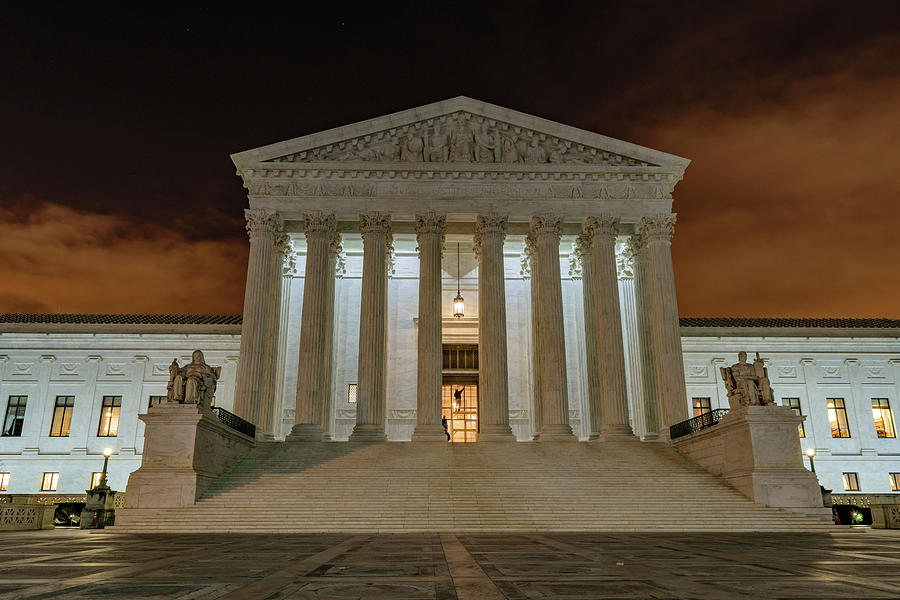 Supreme Court at Night Photograph by Cityscape Photography