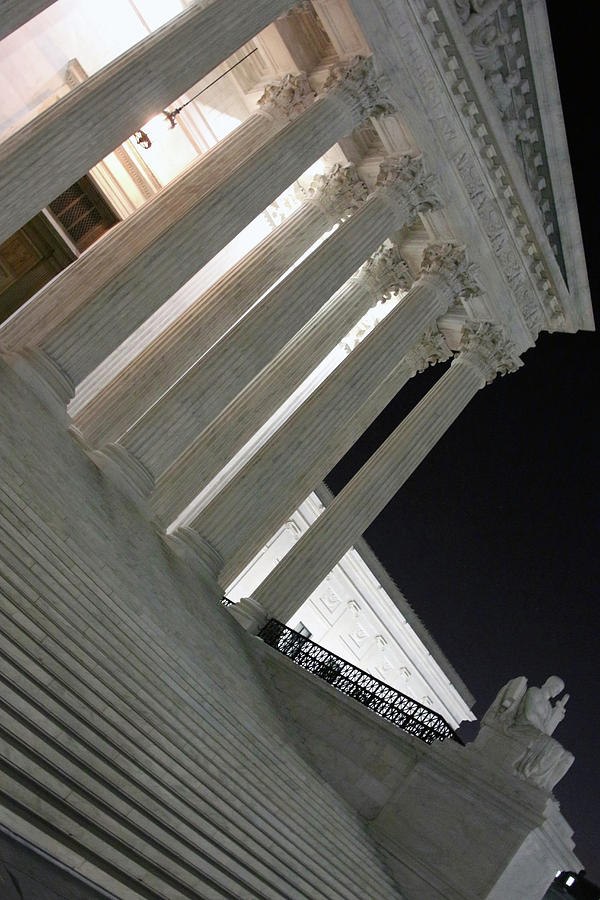 Supreme Court Night Angle Photograph by Cora Wandel