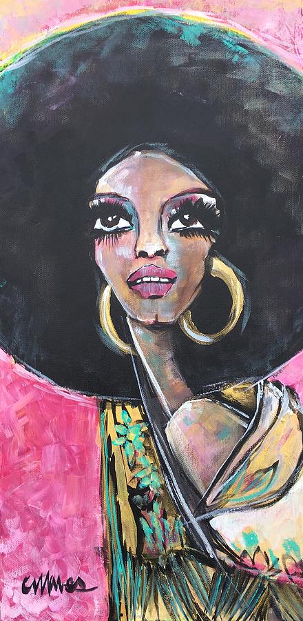 Supreme Love for Diana Ross Painting by Laurie Maves ART