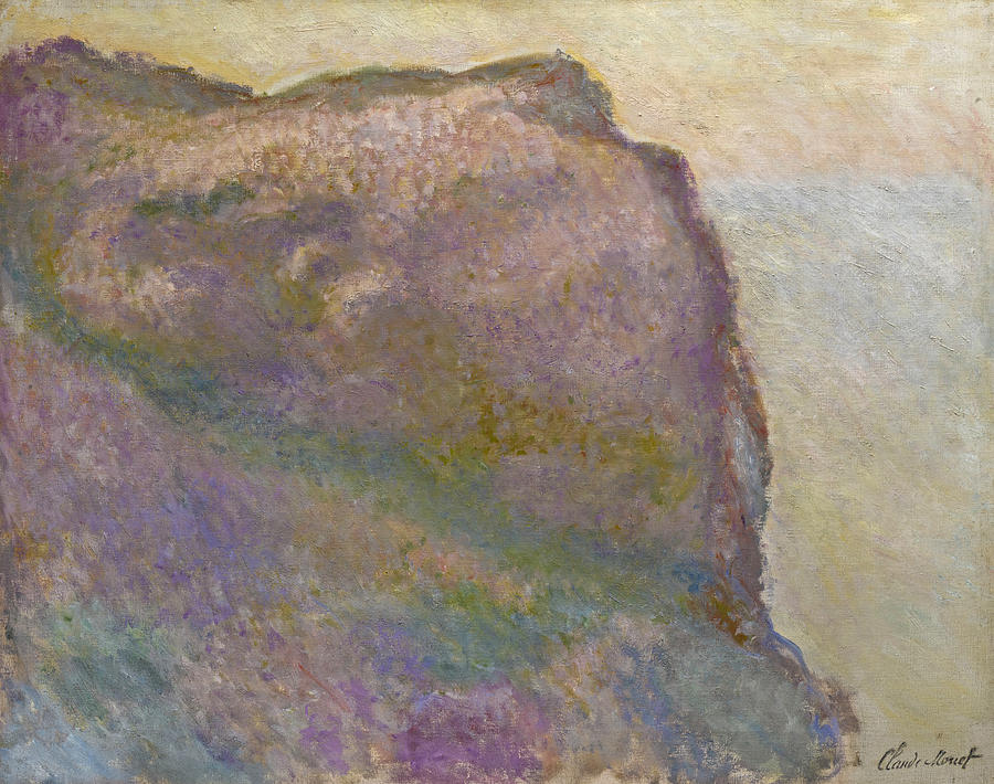 Sur la Falaise au petit Ailly Painting by Claude Monet