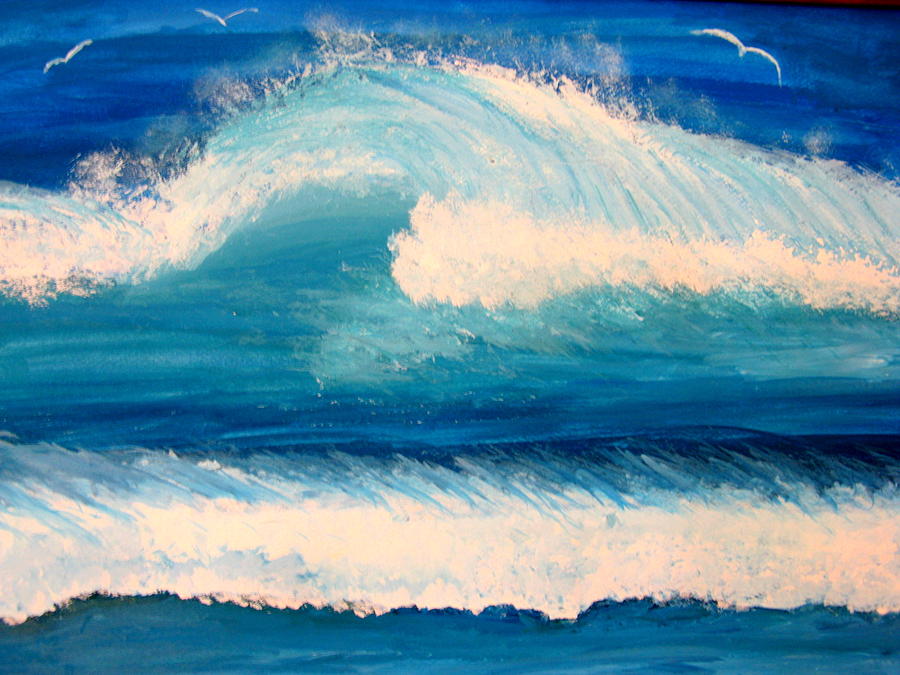 Surf Painting by Becky Giovine - Fine Art America