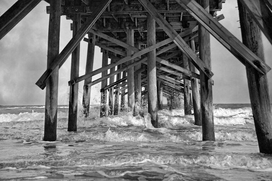 Vintage Photograph - Jolly Roger Pier A Dreamers Day by Betsy Knapp