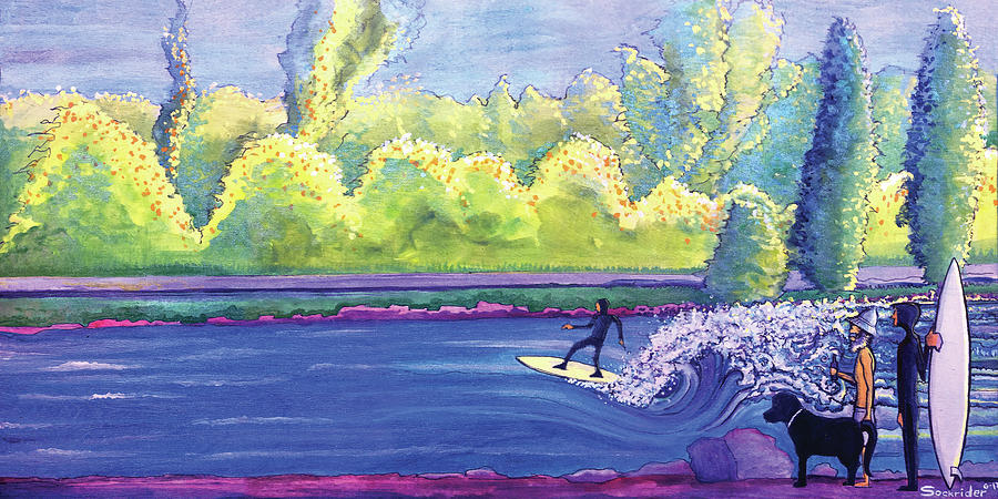 Surf Colorado Painting by David Sockrider