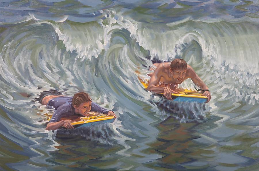 Surf Date Painting by Gary M Long
