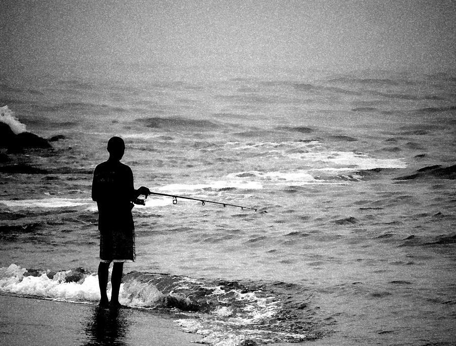 Surf Fishing Photograph by Paul Ross