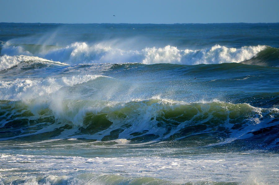 Heavy Surf in Winter Photograph by Dianne Cowen Photography