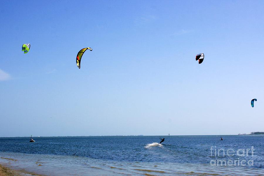 Surf Kites Photograph by Robert Wilder Jr