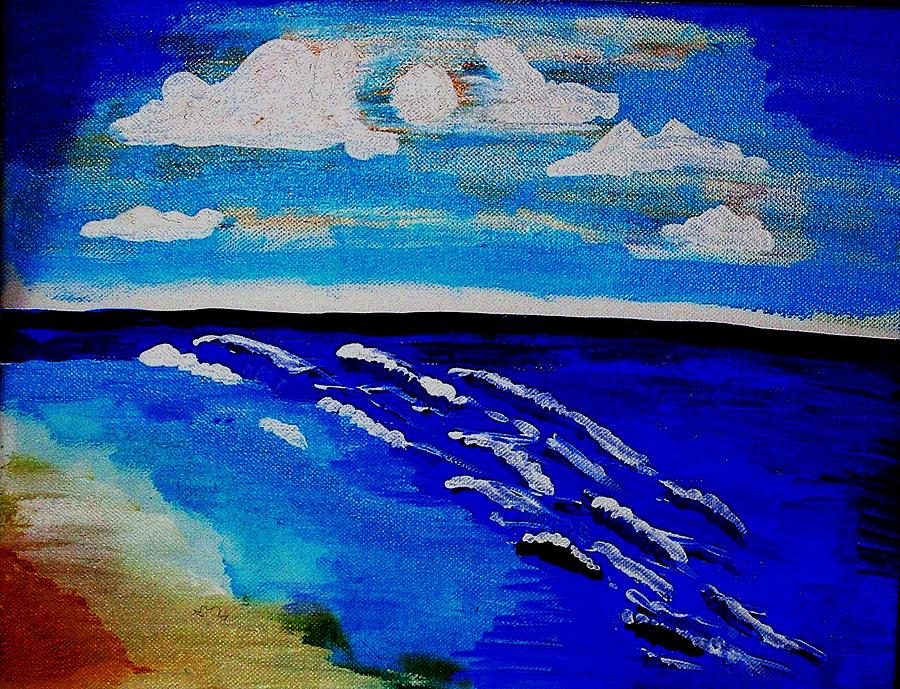 Surf of Love 2 Painting by Lorna Lorraine