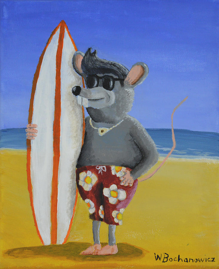 Surf Rat Painting by Winton Bochanowicz