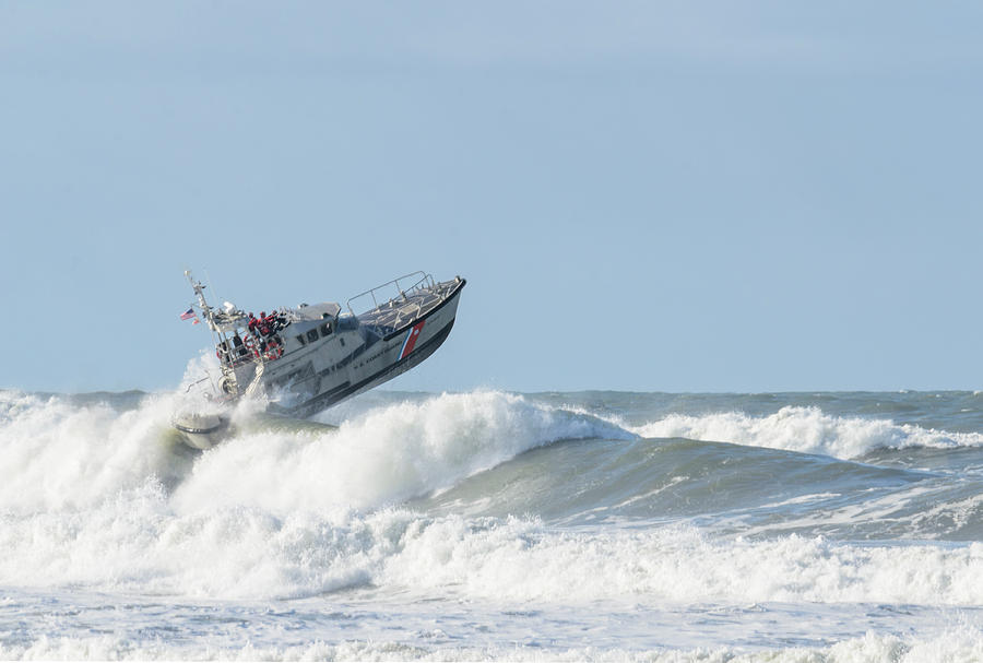 Surf Rescue Boat v2 Photograph by Bob VonDrachek