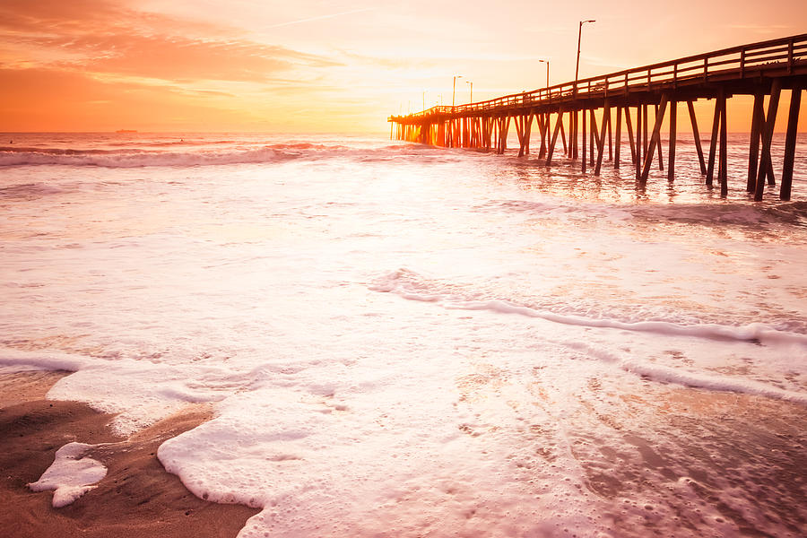 Surf Sunrise Photograph by Lisa McStamp