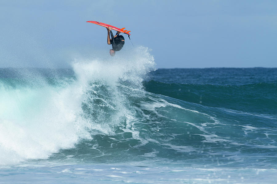 Sports Photograph - Surf Tumble by Sean Davey
