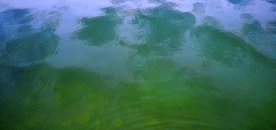 Abstract Photograph - Surface And Bottom Of The Water  by Lyle Crump