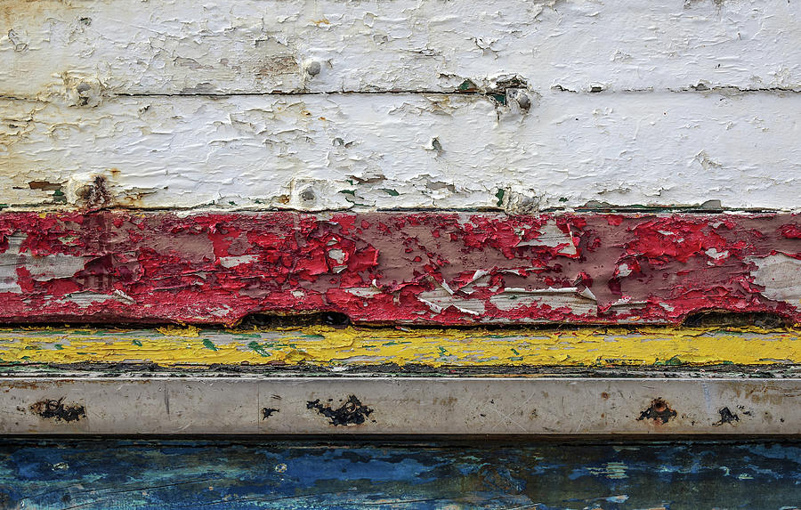 Surface With Peeling Paint Photograph by Carlos Caetano