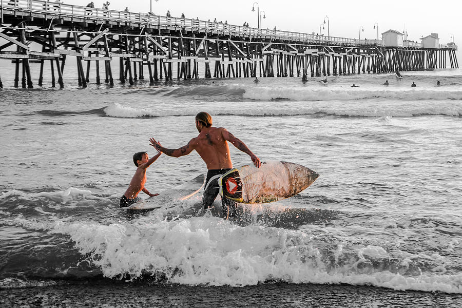 Surfboard Inspirational - Selective Color Photograph by Scott Campbell