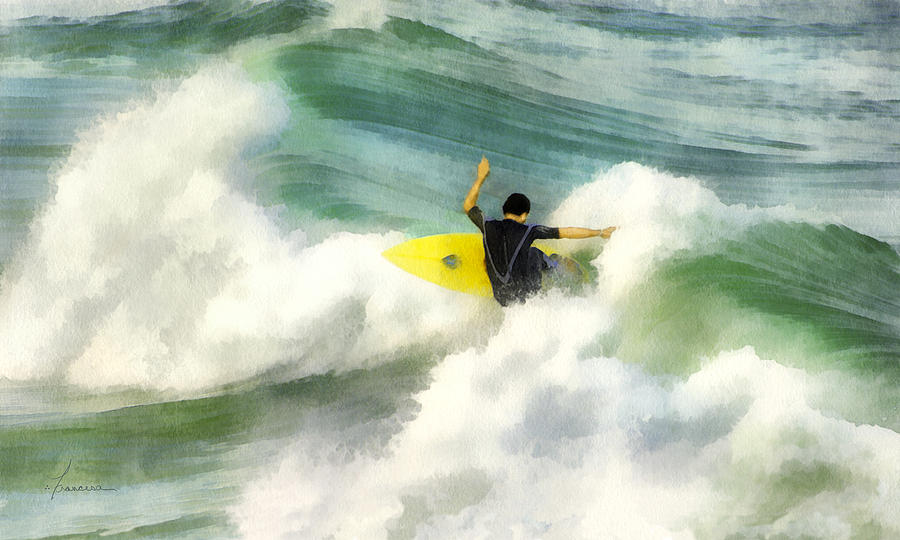 Surfer 76 Digital Art by Frances Miller