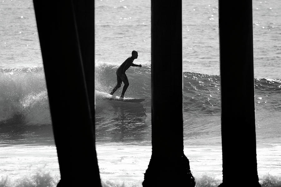 Surfer at Huntington Beach Photograph by Pierre Leclerc Photography