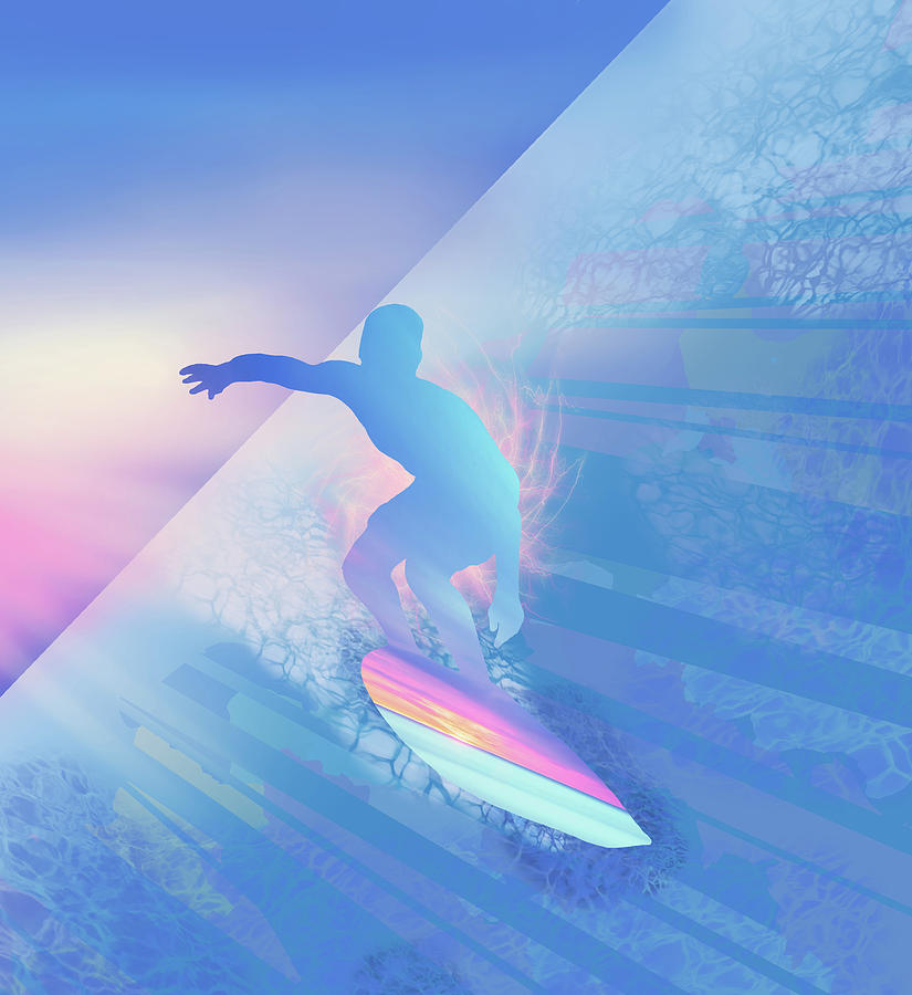 Surfer Digital Art