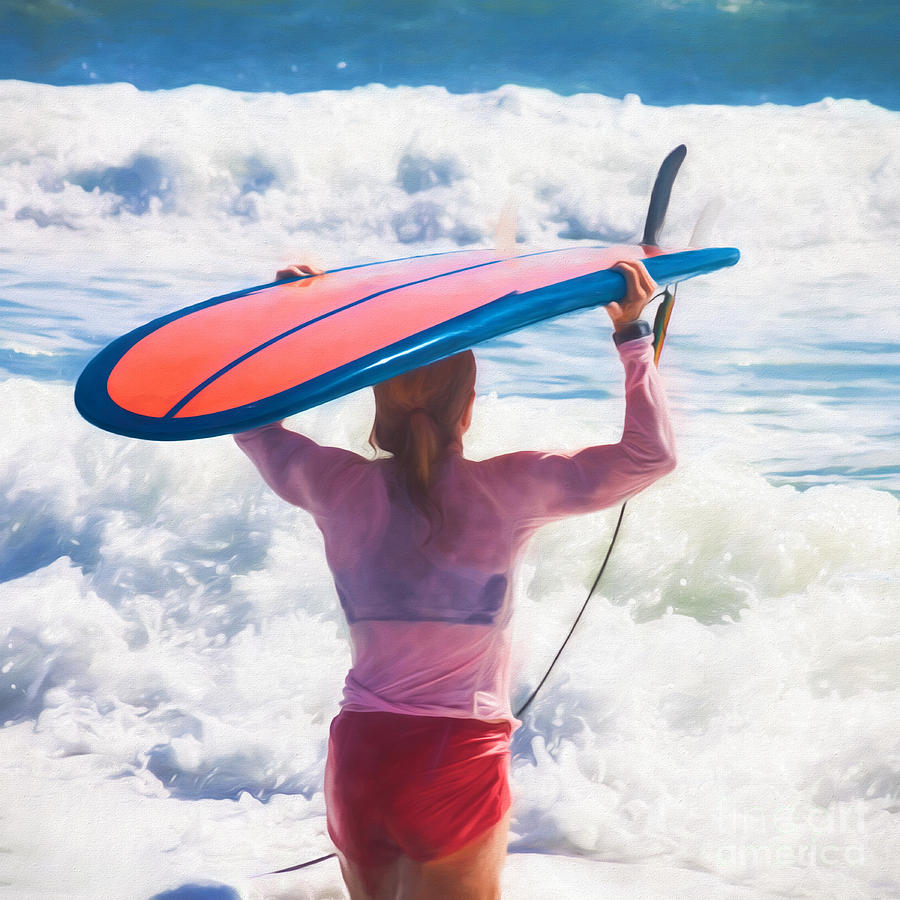 Surfer Girl Photograph by Diane Macdonald