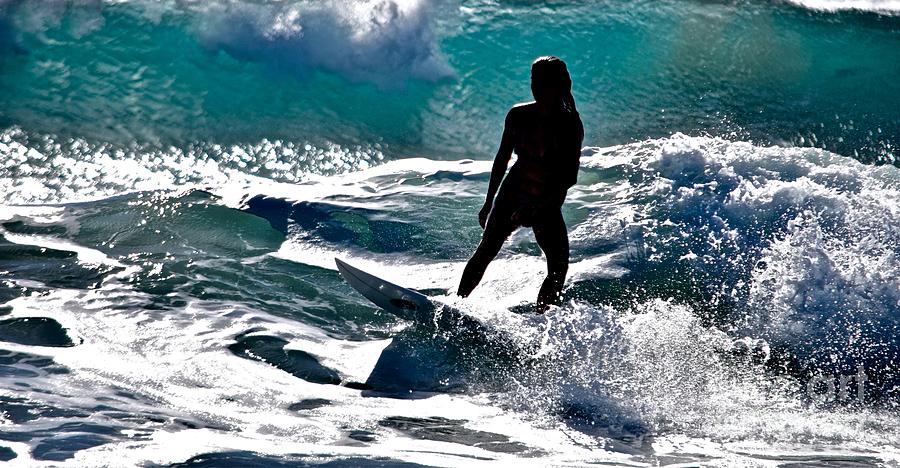Soul Surfer   Kekaha Beach Kauai Photograph by Debra Banks