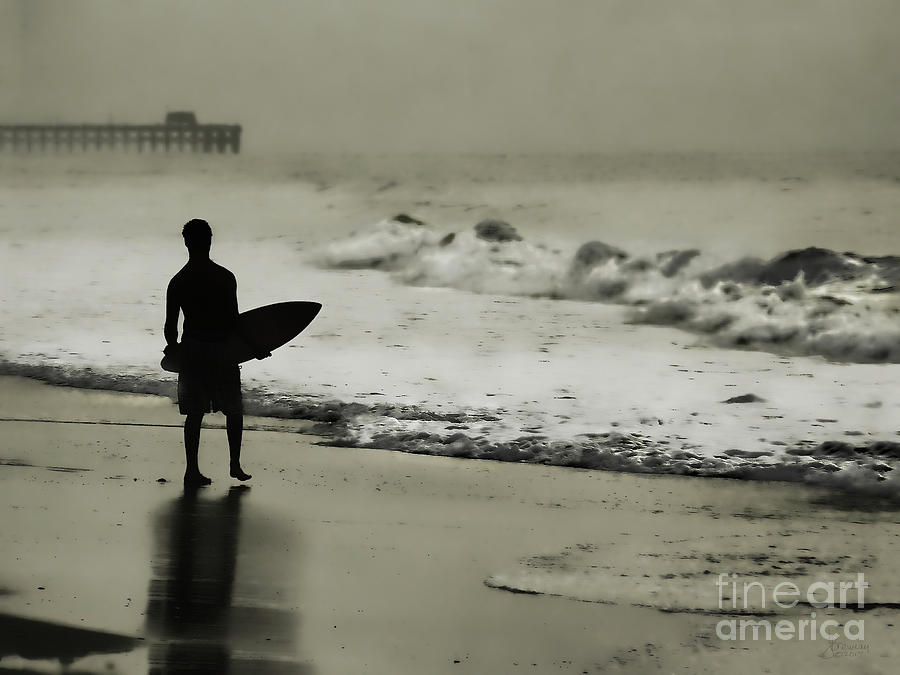 Surfer Silhouette Photograph by Jeff Breiman