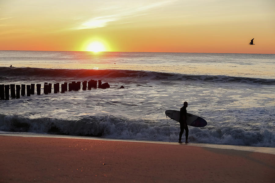 Surfer Sunrise Photograph by Kathleen McGinley