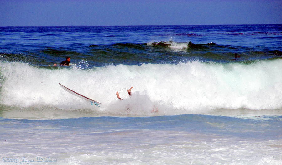 Surfers At Asilomar State Beach Three Oopsy Daisy Photograph by Joyce Dickens