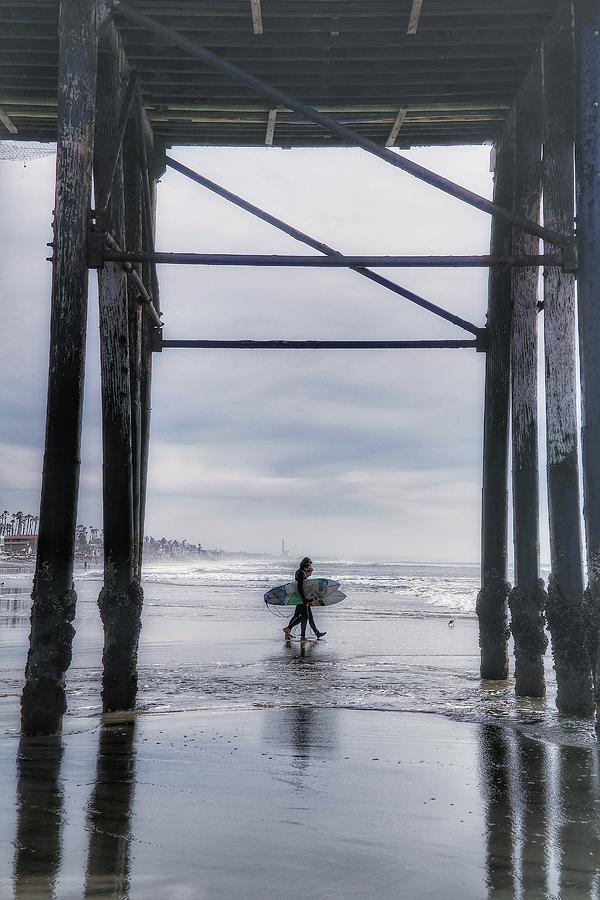 Surfers In Oceanside Photograph