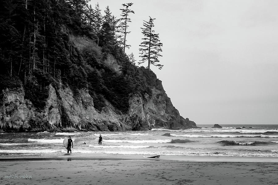 Surfers, Oregon Coast Photograph by Aashish Vaidya