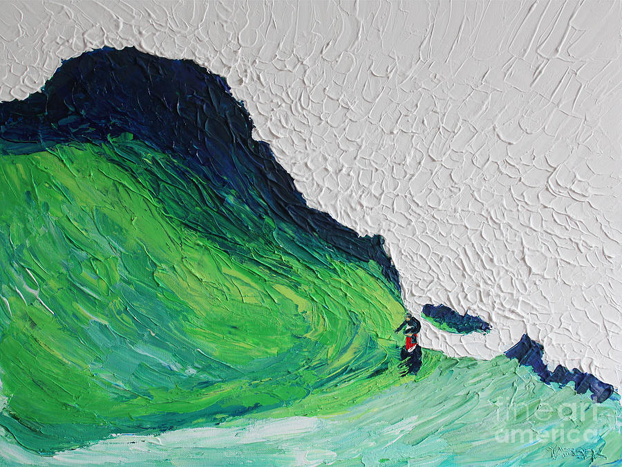 Surfing 6872 Painting by Robert Yaeger
