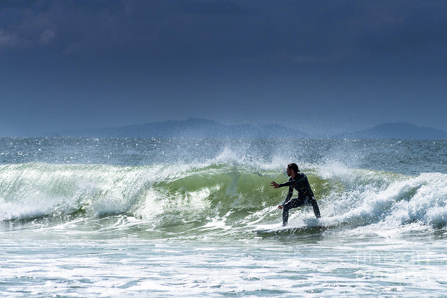 Surfing at Byron bay Photograph by Andrew Michael