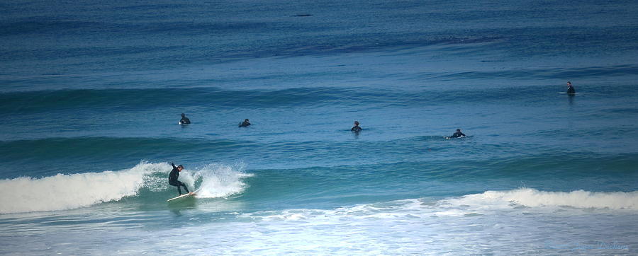 Surfing Carmel Beach Photograph by Joyce Dickens