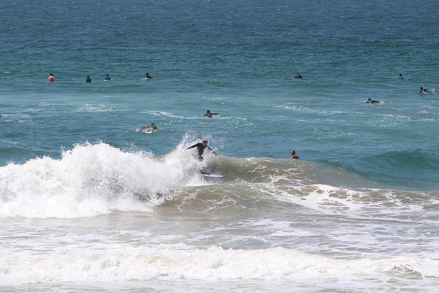 Surfing Huntington Beach Photograph by Colleen Cornelius