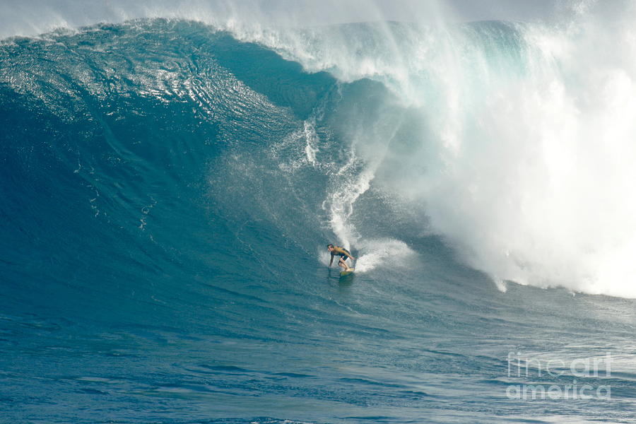 Surfing Jaws Photograph by Byron Fair - Fine Art America