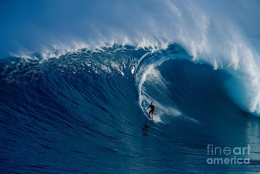 Surfing Jaws Photograph by Ron Dahlquist - Printscapes
