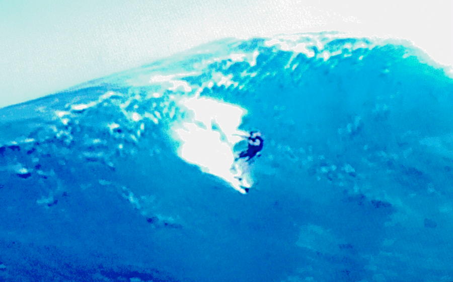 Surfing on Extreme Wave Photograph by Stanley Morganstein
