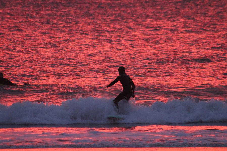Surfing Red Seas Photograph by Robert Banach
