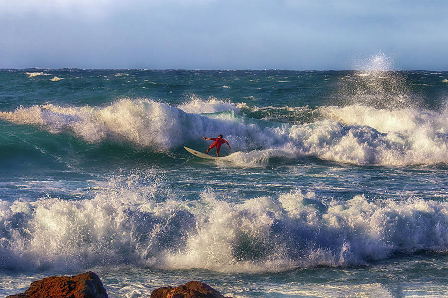 Surfing the Angry Sea Photograph by Susan Rissi Tregoning
