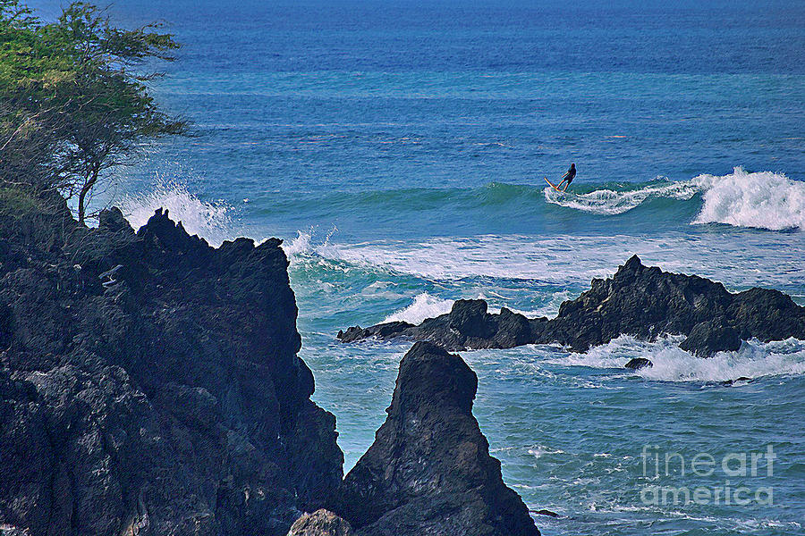 Surfing the Rugged Coastline Photograph by Bette Phelan