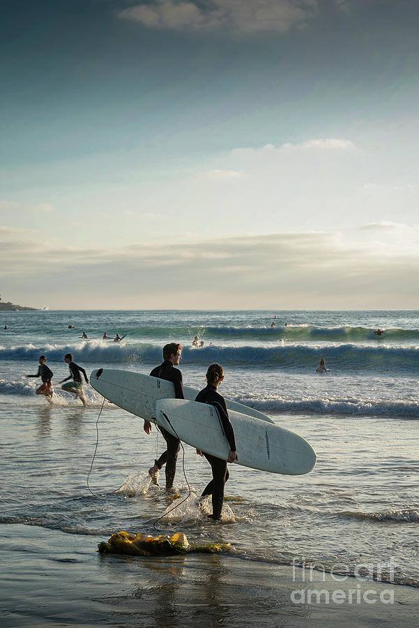 Surfing Together is ..... Photograph by David Zanzinger