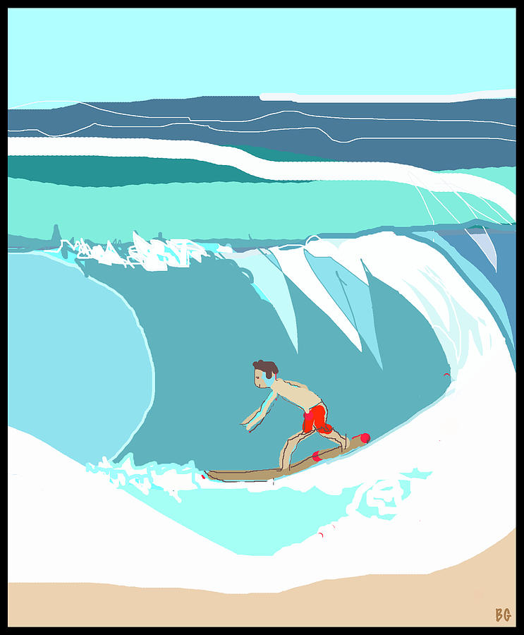 Surf's Up Drawing by Barbara Gerry - Fine Art America