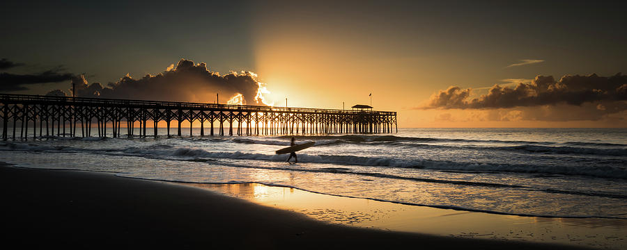 Pier Photograph - Surfs up by Ivo Kerssemakers