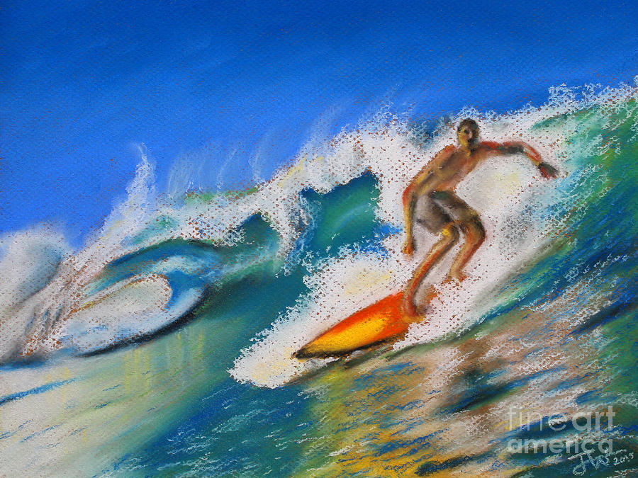 Surfs Up Pastel by Jerome Wilson