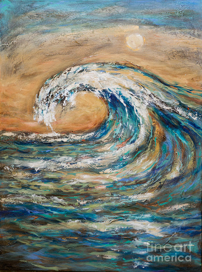 Surfs Up Painting by Linda Olsen